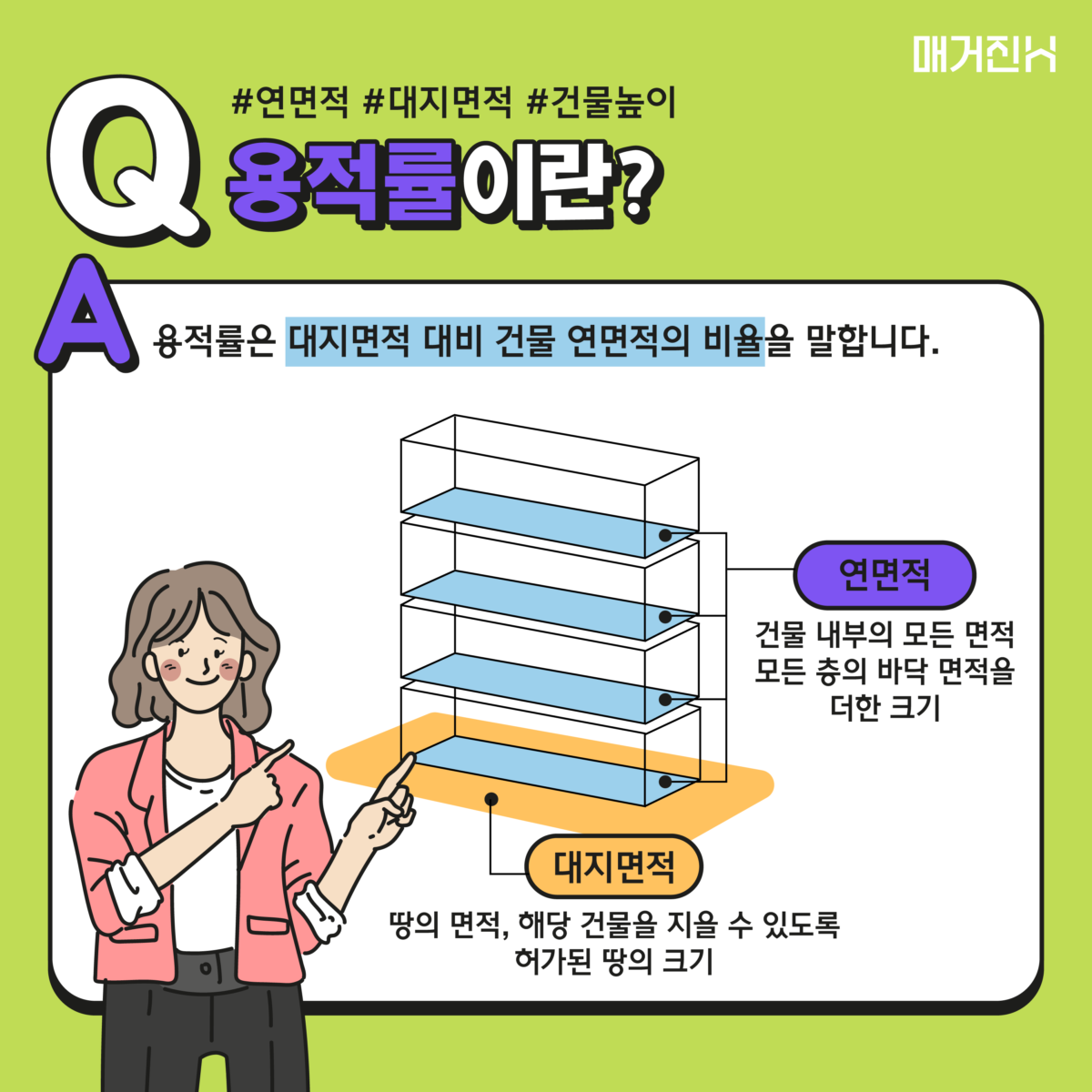 용적률 연면적 대지면적