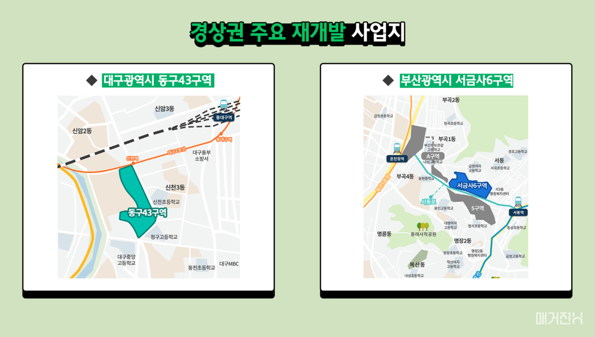 경상권 재개발동구43구역서금사6구역