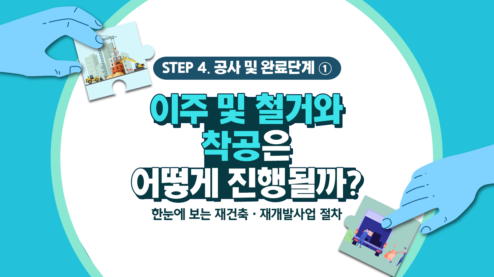 [도시정비사업 A to Z] 재건축·재개발사업 추진 절차 – 4단계 공사 및 완료 ①이주 및 철거와 착공